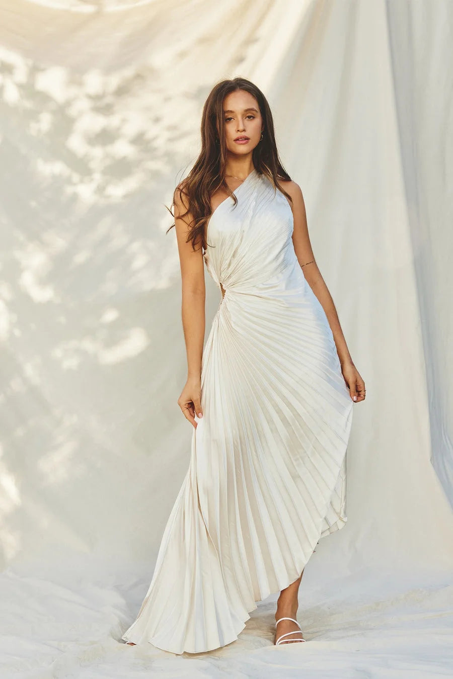 Women's Maxi Dress with Cutout | One Shoulder
