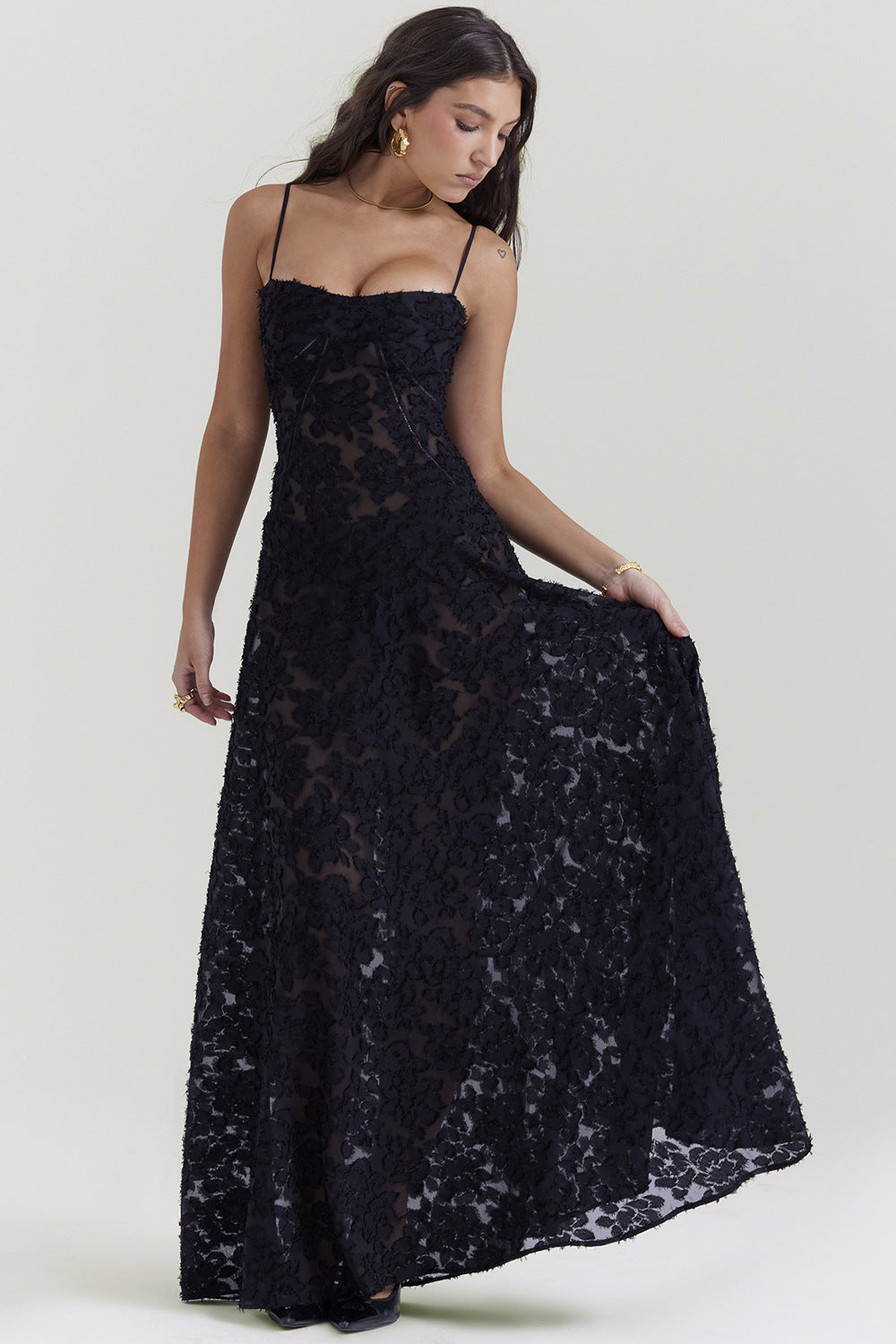 Women's Maxi Dress with Spaghetti Strap | Slip Style