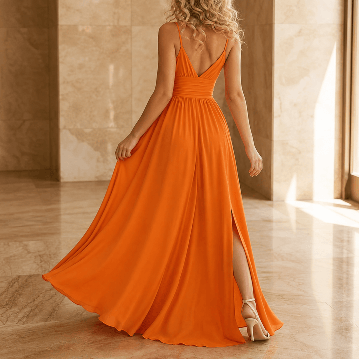 Women's Maxi Dress with Thigh Slit | Wedding Guest