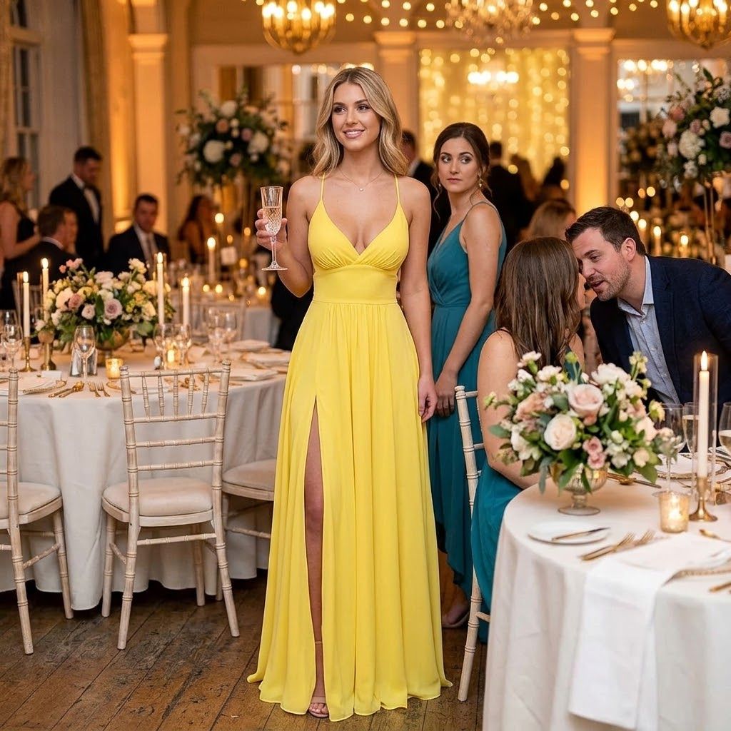 Women's Maxi Dress with Thigh Slit | Wedding Guest