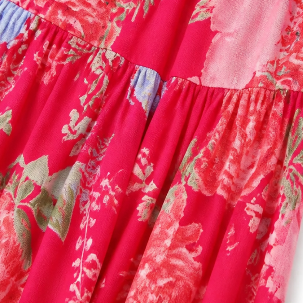 Women's Maxi Dress with V-Neck | Floral