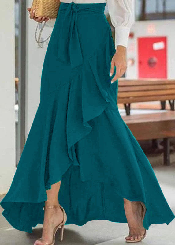 Women's Maxi Skirt High-Waisted with Ruffle | Tie-Waist