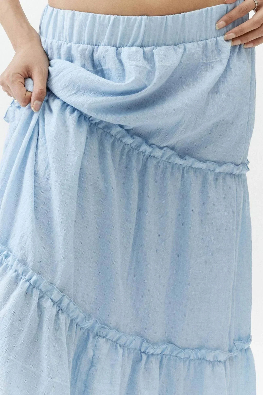 Women's Maxi Skirt Tiered with Elastic Waist | Boho