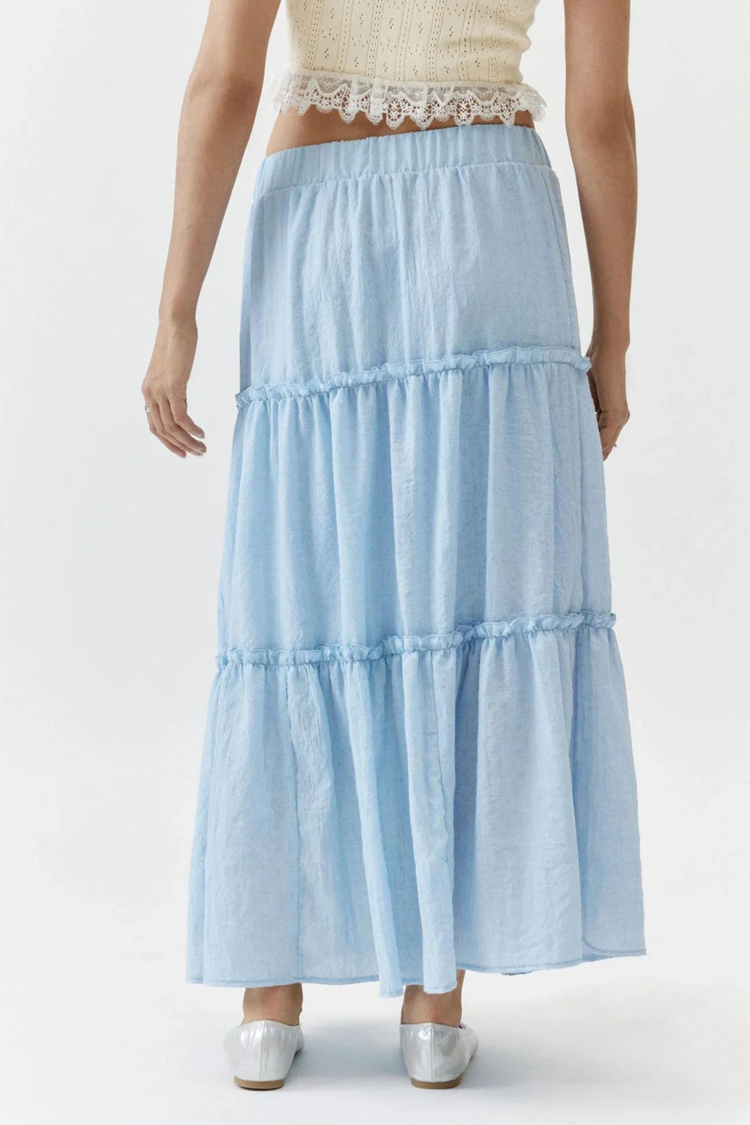 Women's Maxi Skirt Tiered with Elastic Waist | Boho