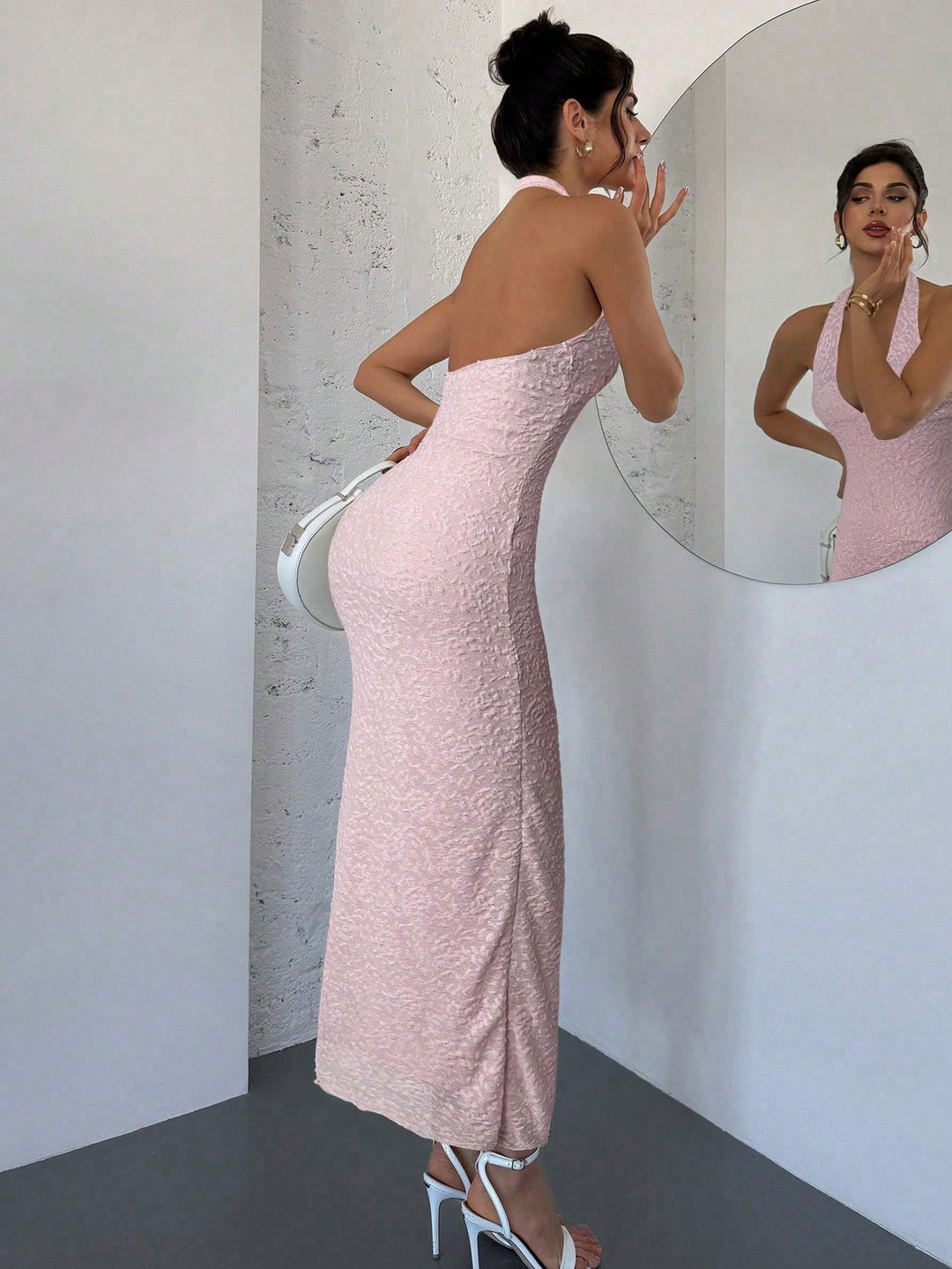Women's Maxi Sundress with Open Back | Floral