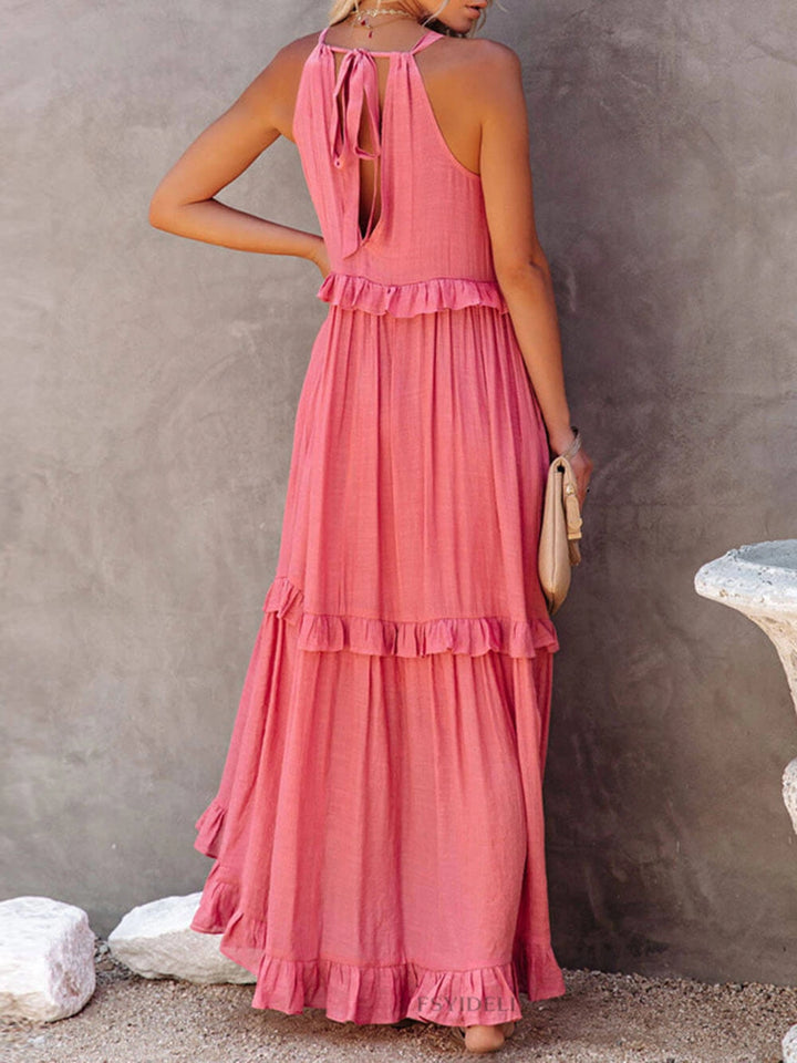 Women's Maxi Sundress with Ruffle Tiers | Boho