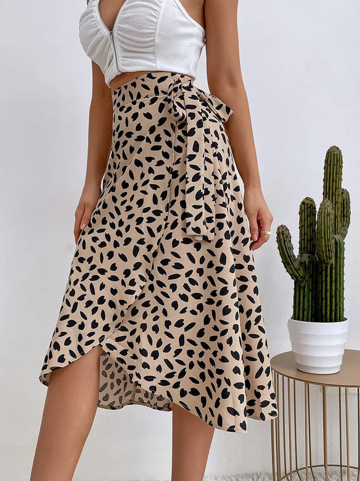 Women's Midi Skirt with Tie Waist | Wrap