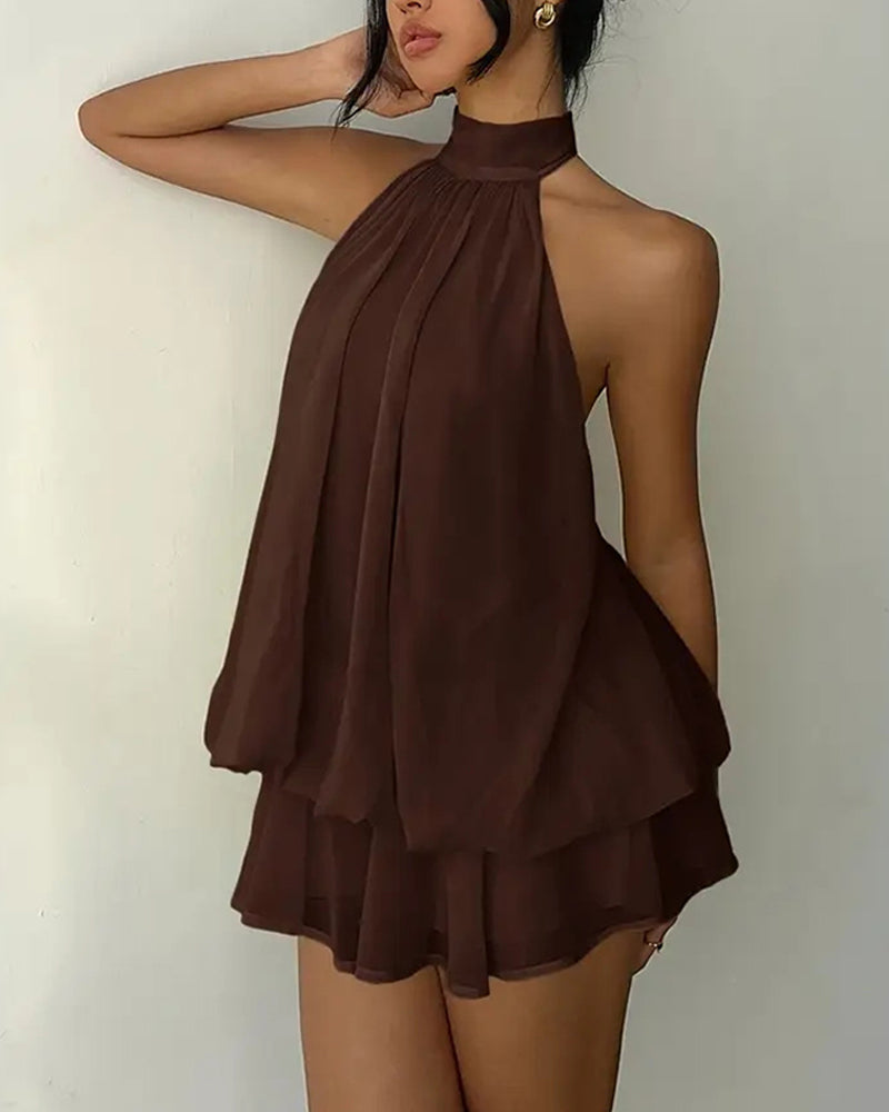 Women's Mini Dress with Halter Neck | Party