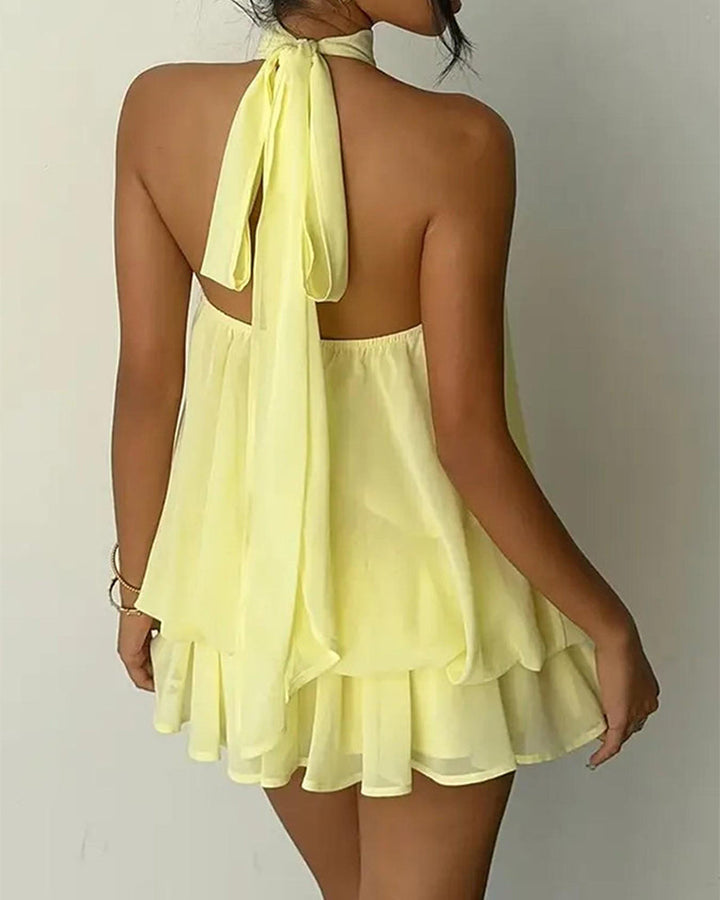 Women's Mini Dress with Halter Neck | Party