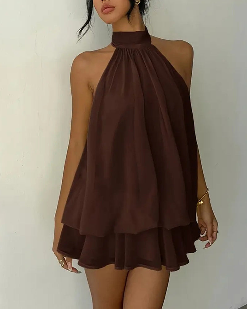 Women's Mini Dress with Halter Neck | Party