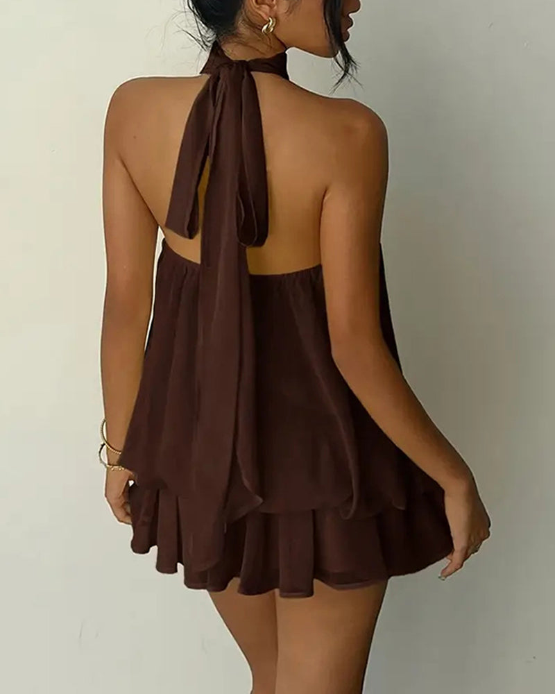 Women's Mini Dress with Halter Neck | Party