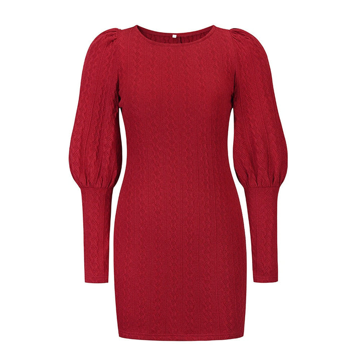 Women's Mini Dress with Puff Sleeves | Bodycon