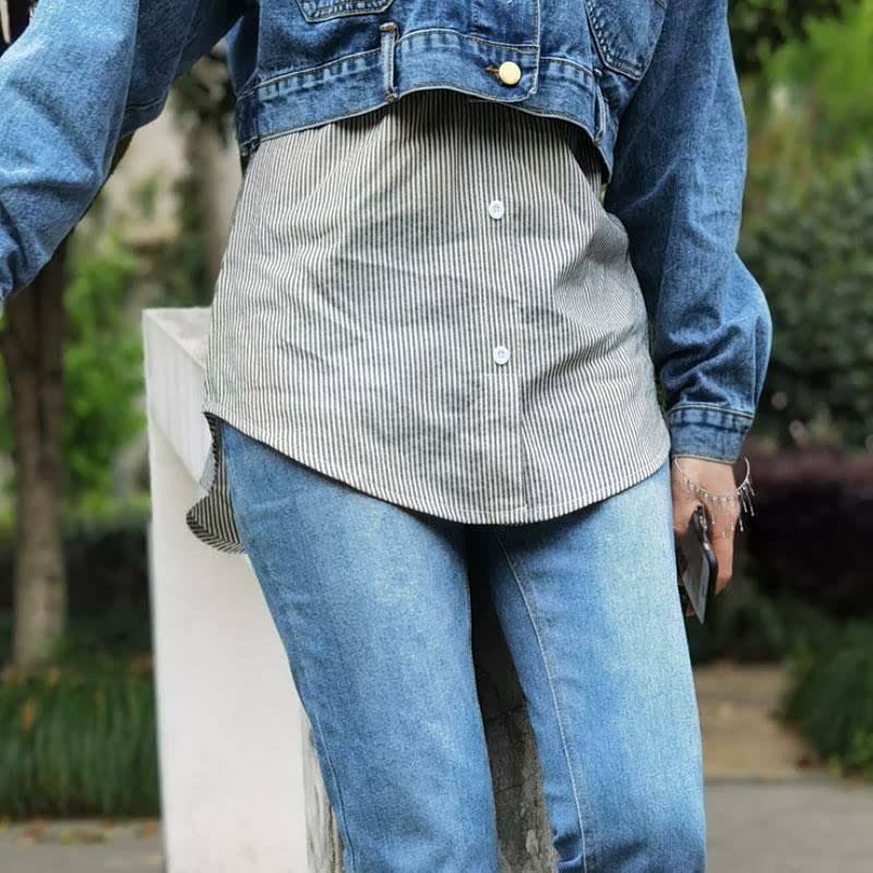 Women's Mini Skirt Fake Hem | Layering Piece