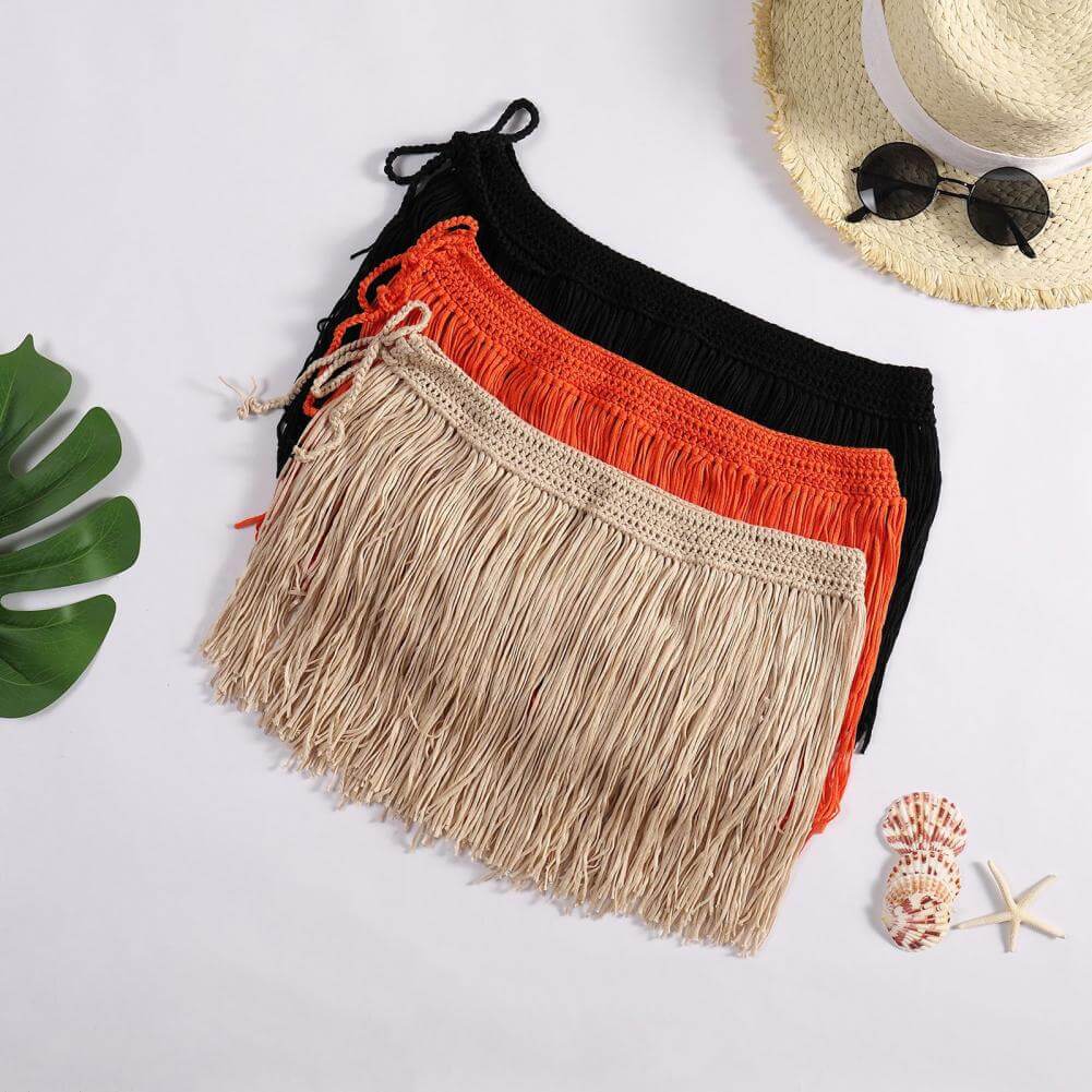 Women's Mini Skirt Tassel Fringe | Beach