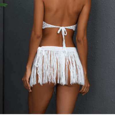 Women's Mini Skirt Tassel Fringe | Beach