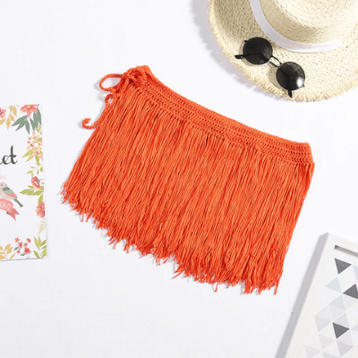 Women's Mini Skirt Tassel Fringe | Beach