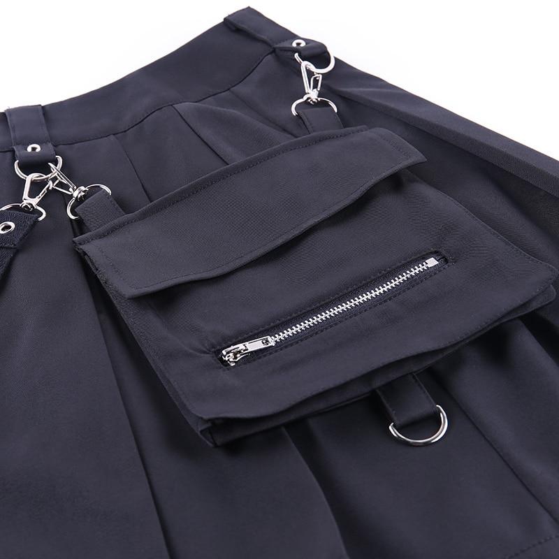Women's Mini Skirt with Cargo Pocket | Pleated