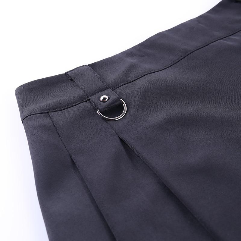Women's Mini Skirt with Cargo Pocket | Pleated