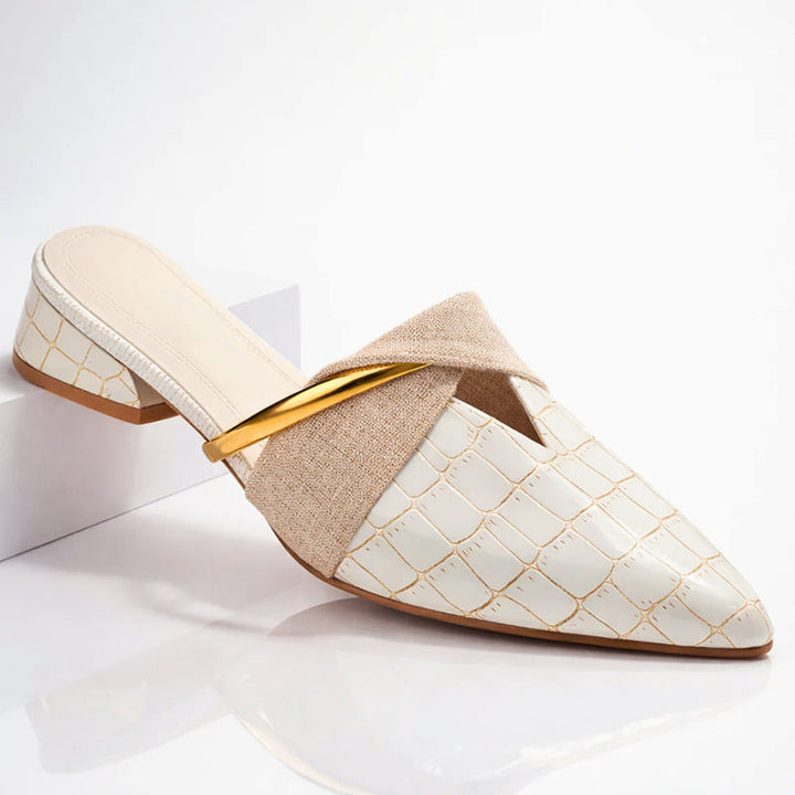 Women's Mules Pointed-Toe with Block Heel | Backless