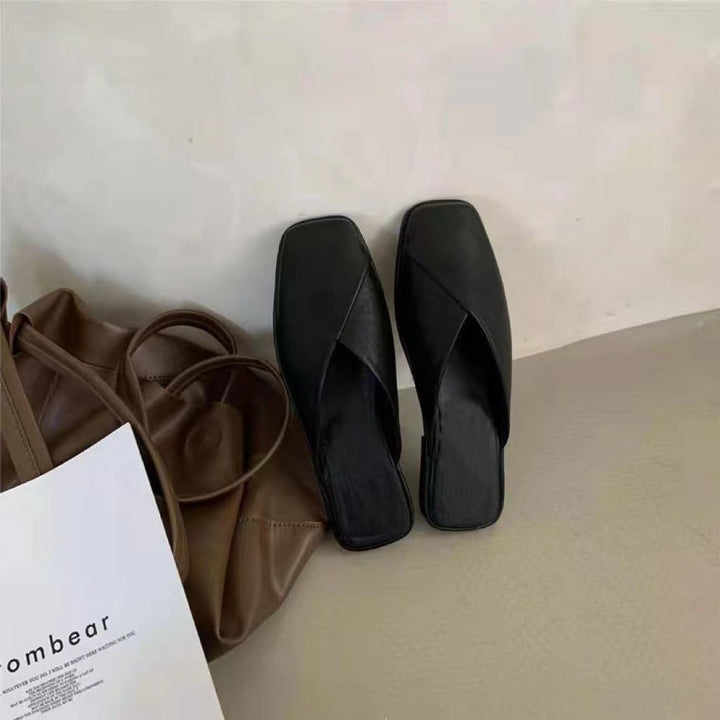 Women's Mules with Square Toe | Slip-On