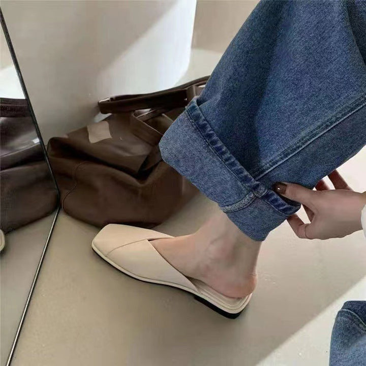 Women's Mules with Square Toe | Slip-On