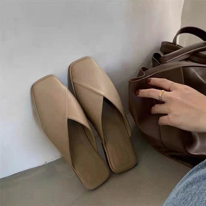 Women's Mules with Square Toe | Slip-On