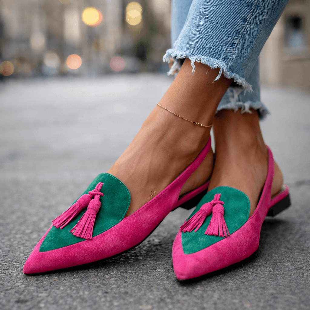 Women's Mules with Tassel Detail | Slingback