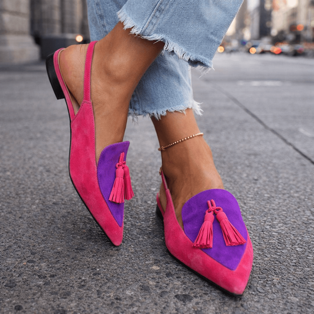 Women's Mules with Tassel Detail | Slingback
