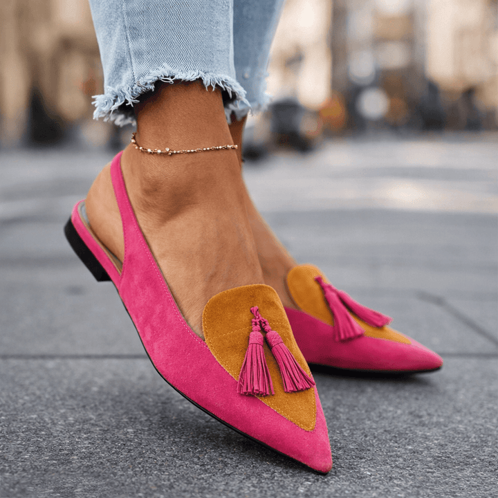 Women's Mules with Tassel Detail | Slingback