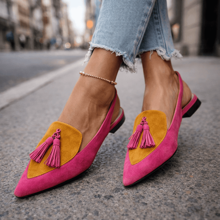 Women's Mules with Tassel Detail | Slingback