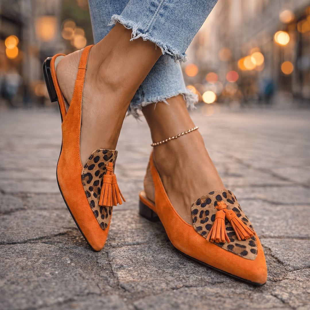 Women's Mules with Tassel Detail | Slingback