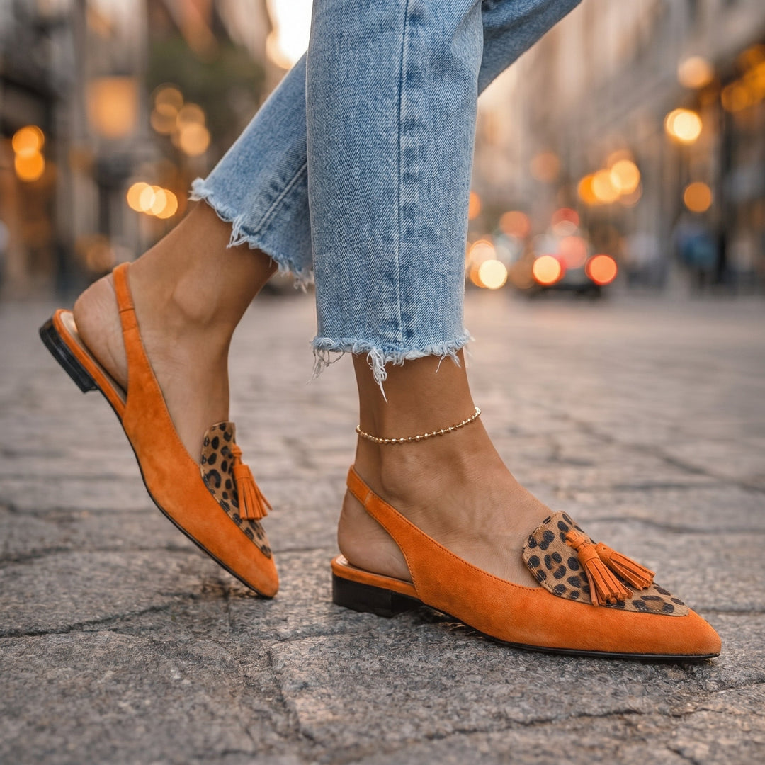 Women's Mules with Tassel Detail | Slingback
