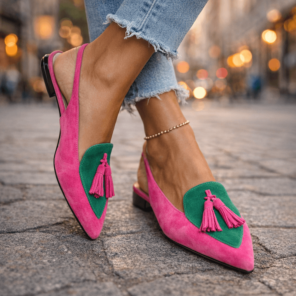 Women's Mules with Tassel Detail | Slingback
