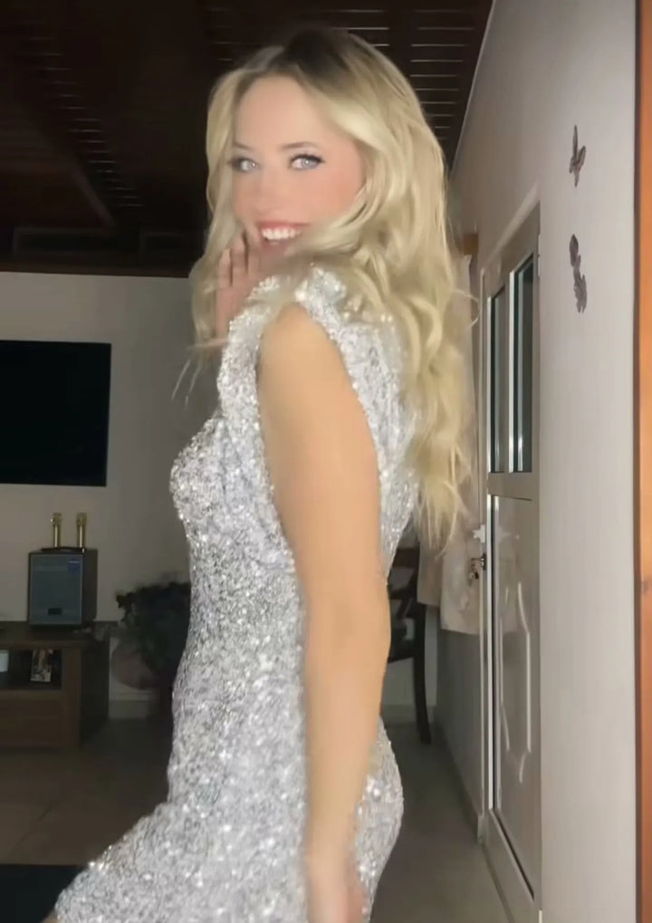 Women’s News Years Outfit Dress with Sequins | Mini