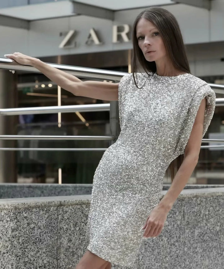 Women’s News Years Outfit Dress with Sequins | Mini