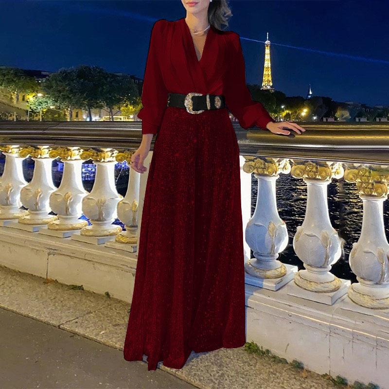 Women’s News Years Outfit Set with Sequin Pants | Long Sleeve