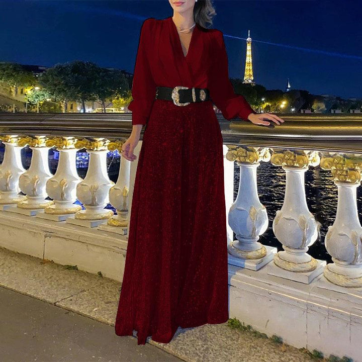 Women’s News Years Outfit Set with Sequin Pants | Long Sleeve