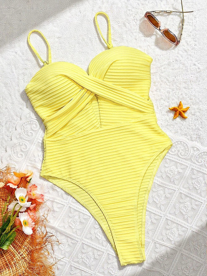 Women's One Piece Swimwear Criss-Cross | Cut-Out