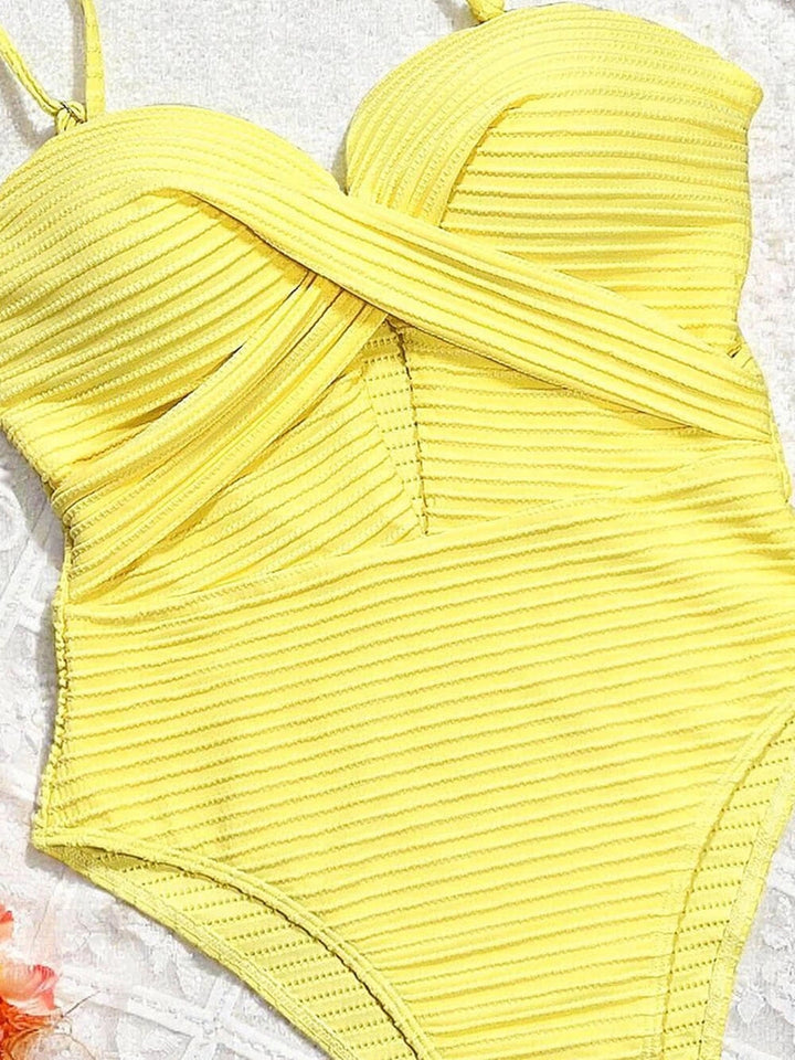 Women's One Piece Swimwear Criss-Cross | Cut-Out