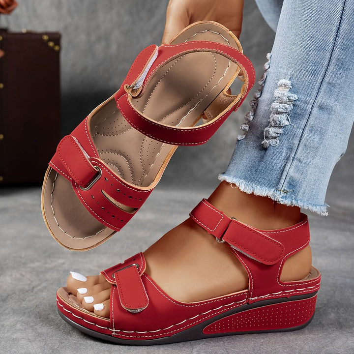 Women's Open Toe Sandals with Ankle Strap | Wedge