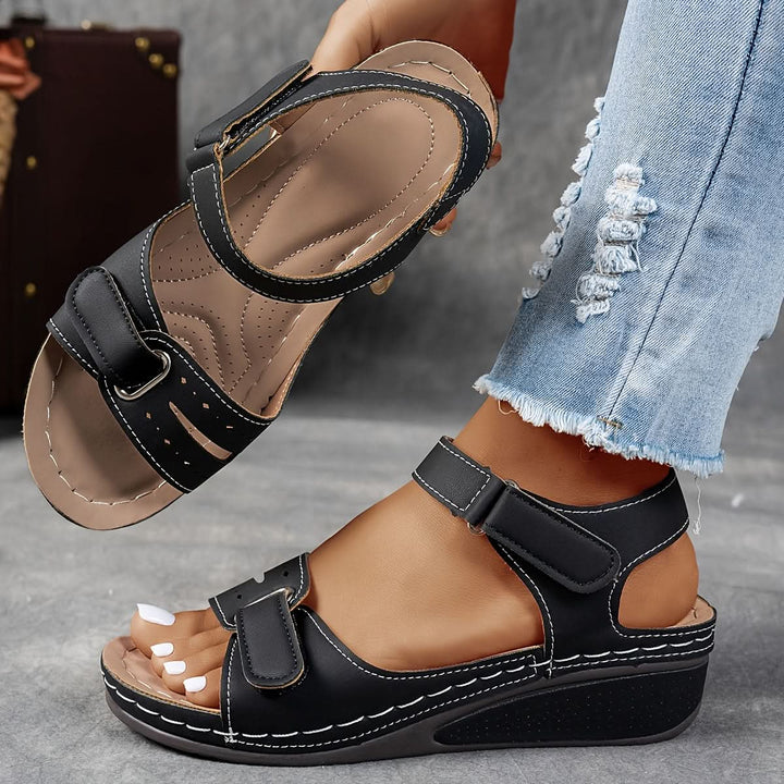 Women's Open Toe Sandals with Ankle Strap | Wedge