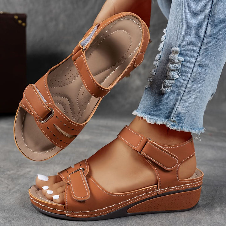Women's Open Toe Sandals with Ankle Strap | Wedge