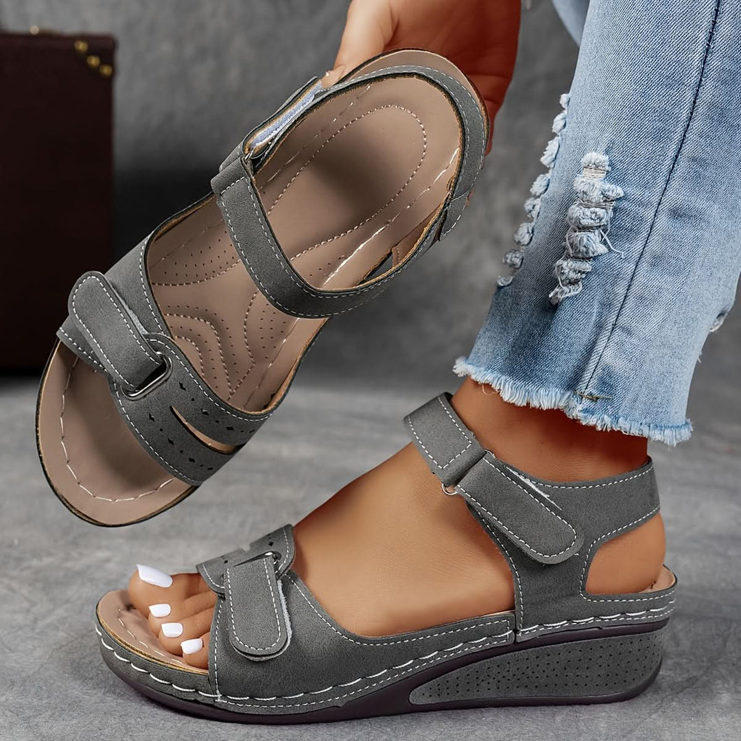 Women's Open Toe Sandals with Ankle Strap | Wedge