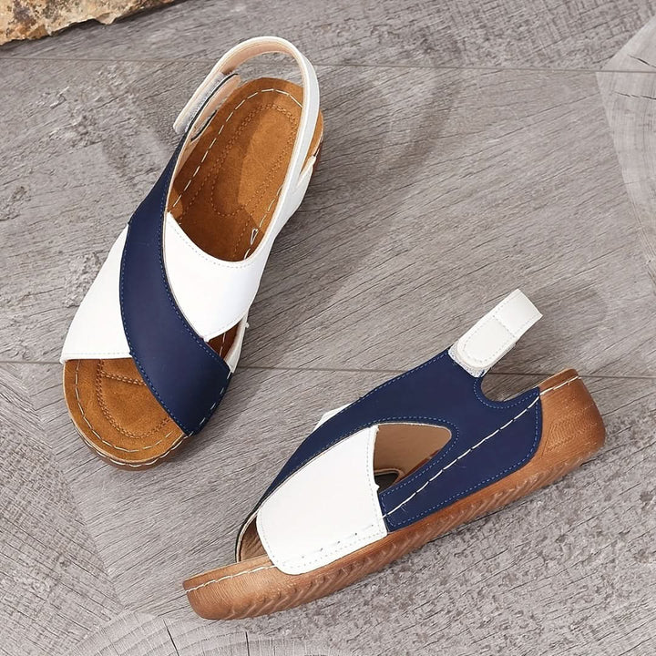 Women's Open Toe Wedges with Criss-Cross | Platform