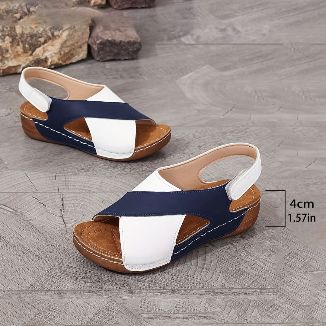 Women's Open Toe Wedges with Criss-Cross | Platform