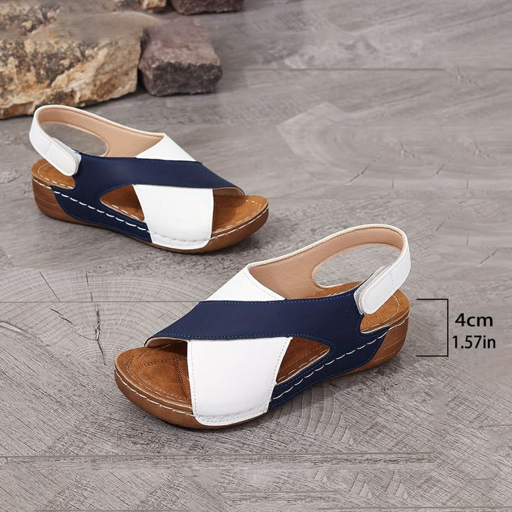 Women's Open Toe Wedges with Criss-Cross | Platform