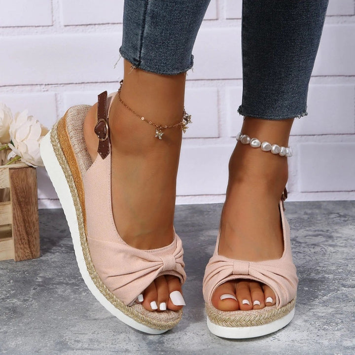Women's Open Toe Wedges with Slingback | Espadrille