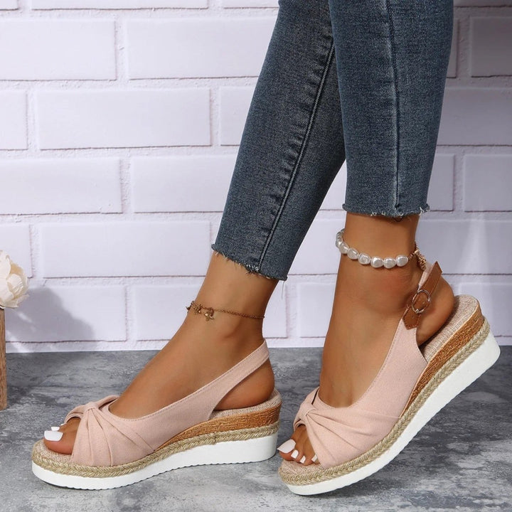 Women's Open Toe Wedges with Slingback | Espadrille