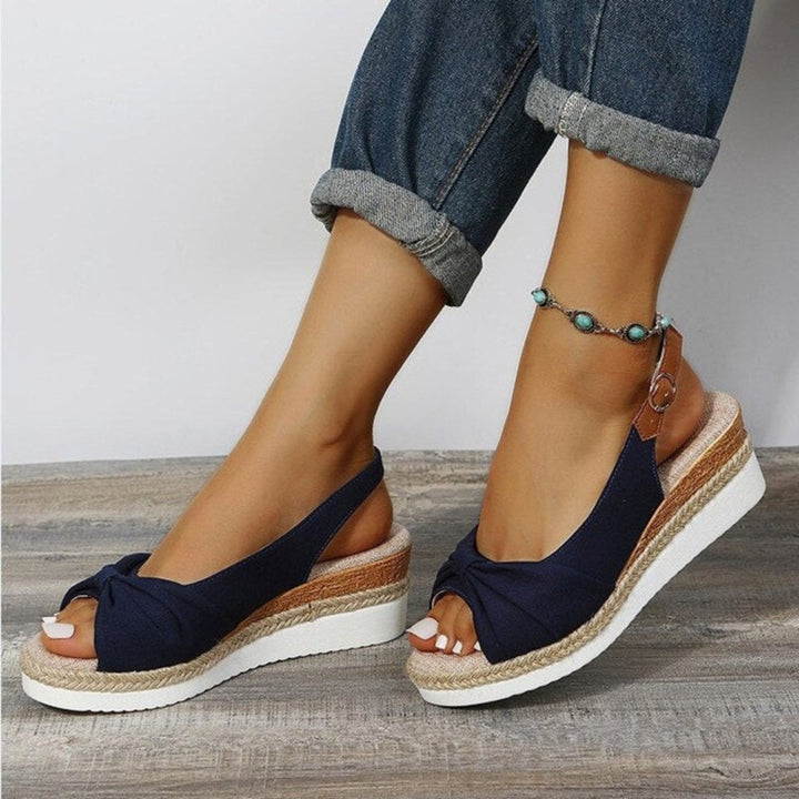 Women's Open Toe Wedges with Slingback | Espadrille