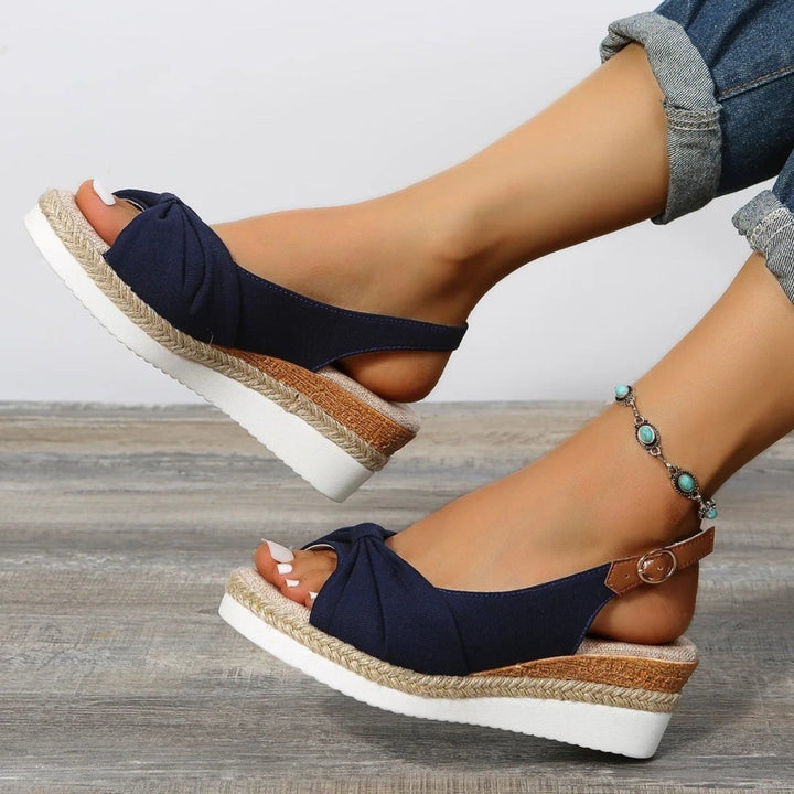 Women's Open Toe Wedges with Slingback | Espadrille